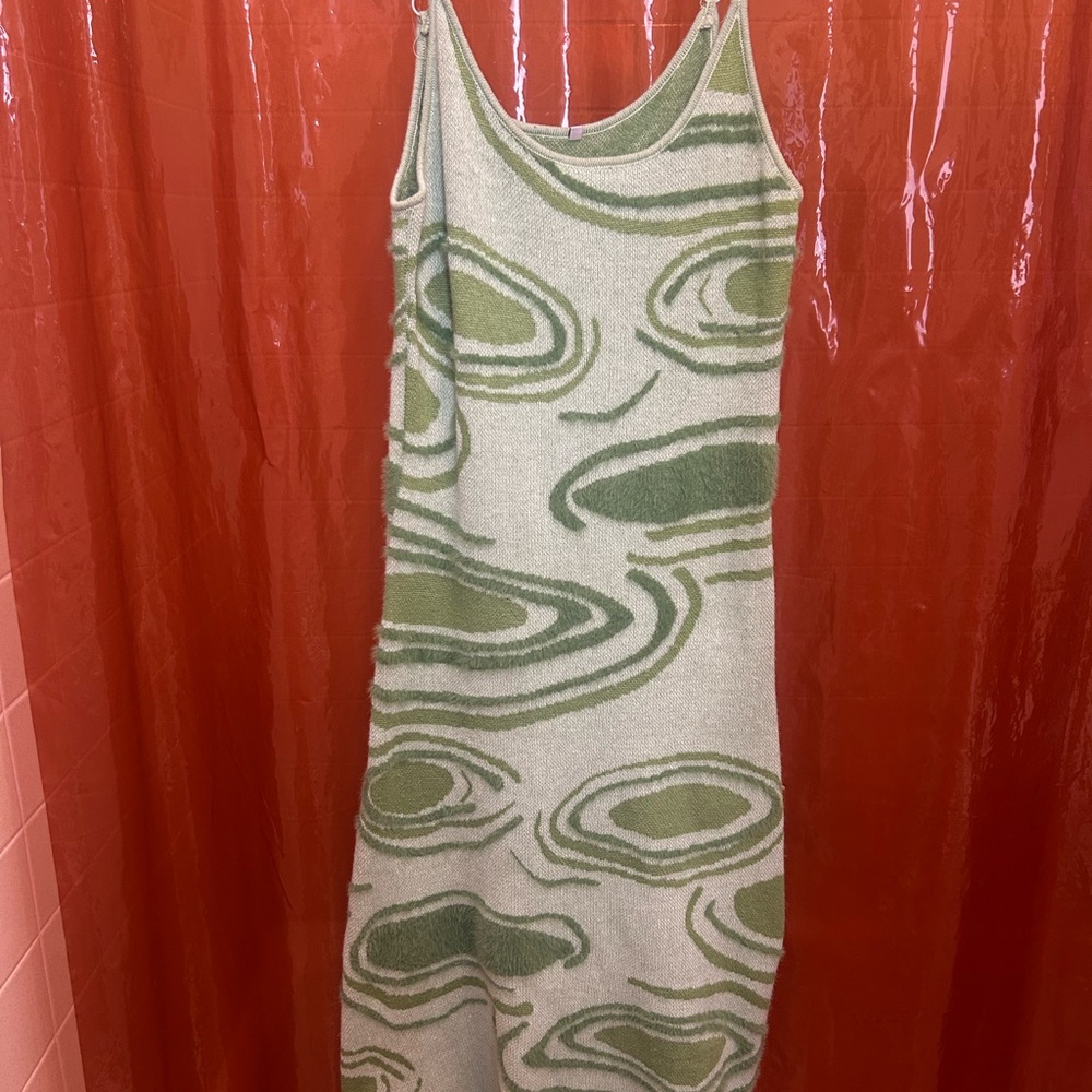House of Sunny Green Cutout Dress